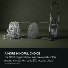 AEG AB51C2DR Ηλεκτρική Σκούπα 650W με Σακούλα 3lt Μπορντό